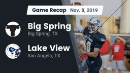 Recap: Big Spring  vs. Lake View  2019