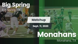 Matchup: Big Spring High vs. Monahans  2020