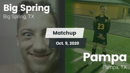 Matchup: Big Spring High vs. Pampa  2020