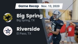 Recap: Big Spring  vs. Riverside  2020