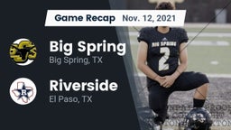 Recap: Big Spring  vs. Riverside  2021