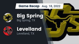 Recap: Big Spring  vs. Levelland  2022