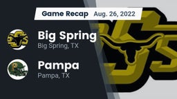 Recap: Big Spring  vs. Pampa  2022
