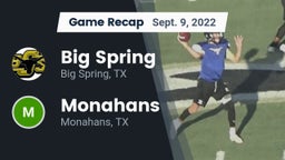 Recap: Big Spring  vs. Monahans  2022