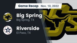 Recap: Big Spring  vs. Riverside  2022