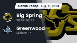 Recap: Big Spring  vs. Greenwood   2023