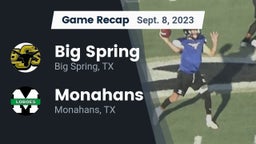 Recap: Big Spring  vs. Monahans  2023