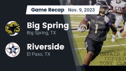 Recap: Big Spring  vs. Riverside  2023