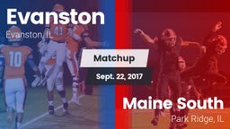 Matchup: Evanston  vs. Maine South  2017