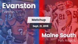 Matchup: Evanston  vs. Maine South  2018