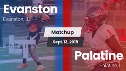 Matchup: Evanston  vs. Palatine  2019