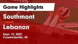 Southmont  vs Lebanon  Game Highlights - Sept. 12, 2023