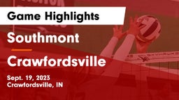 Southmont  vs Crawfordsville  Game Highlights - Sept. 19, 2023