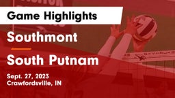 Southmont  vs South Putnam  Game Highlights - Sept. 27, 2023