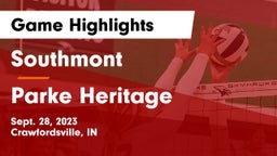 Southmont  vs Parke Heritage  Game Highlights - Sept. 28, 2023