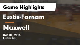 Eustis-Farnam  vs Maxwell Game Highlights - Dec 06, 2016