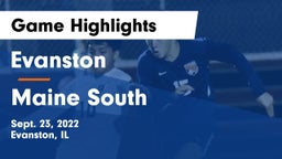 Evanston  vs Maine South  Game Highlights - Sept. 23, 2022