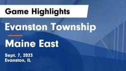 Evanston Township  vs Maine East  Game Highlights - Sept. 7, 2023