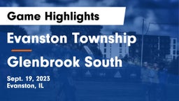 Evanston Township  vs Glenbrook South  Game Highlights - Sept. 19, 2023