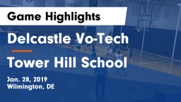 Delcastle Vo-Tech  vs Tower Hill School Game Highlights - Jan. 28, 2019