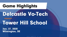Delcastle Vo-Tech  vs Tower Hill School Game Highlights - Jan. 27, 2020
