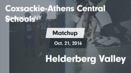 Matchup: Coxsackie-Athens Hig vs. Helderberg Valley 2016