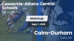 Matchup: Coxsackie-Athens Hig vs. Cairo-Durham  2018