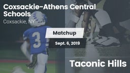 Matchup: Coxsackie-Athens Hig vs. Taconic Hills  2019