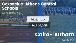 Matchup: Coxsackie-Athens Hig vs. Cairo-Durham  2019