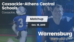Matchup: Coxsackie-Athens Hig vs. Warrensburg  2019