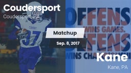 Matchup: Coudersport High Sch vs. Kane  2017