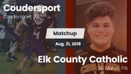 Matchup: Coudersport High Sch vs. Elk County Catholic  2018