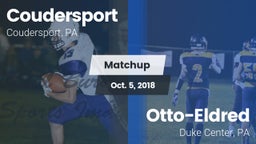 Matchup: Coudersport High Sch vs. Otto-Eldred  2018