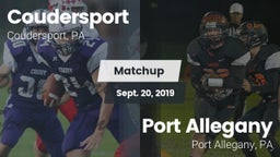 Matchup: Coudersport High Sch vs. Port Allegany  2019