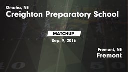Matchup: Creighton Prep vs. Fremont  2016