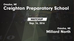 Matchup: Creighton Prep vs. Millard North  2016