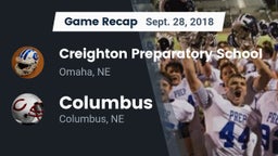 Recap: Creighton Preparatory School vs. Columbus  2018