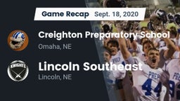 Recap: Creighton Preparatory School vs. Lincoln Southeast  2020