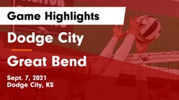 Dodge City  vs Great Bend  Game Highlights - Sept. 7, 2021