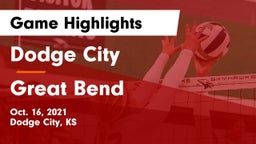 Dodge City  vs Great Bend  Game Highlights - Oct. 16, 2021