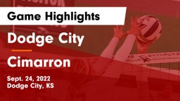 Dodge City  vs Cimarron  Game Highlights - Sept. 24, 2022