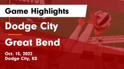 Dodge City  vs Great Bend  Game Highlights - Oct. 15, 2022