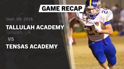 Recap: Tallulah Academy  vs. Tensas Academy 2016