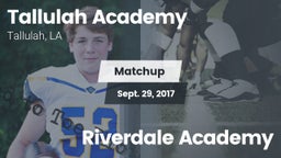 Matchup: Tallulah Academy Hig vs. Riverdale Academy 2017