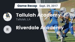 Recap: Tallulah Academy  vs. Riverdale Academy 2017