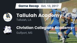 Recap: Tallulah Academy  vs. Christian Collegiate Academy  2017