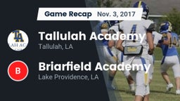 Recap: Tallulah Academy  vs. Briarfield Academy  2017