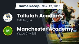 Recap: Tallulah Academy  vs. Manchester Academy  2018