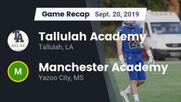 Recap: Tallulah Academy  vs. Manchester Academy  2019