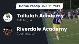 Recap: Tallulah Academy  vs. Riverdale Academy 2019